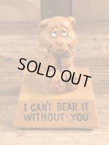 Wallace Berrie “I Can't Bear It...” Message Doll　動物　ビンテージ　メッセージドール　70年代