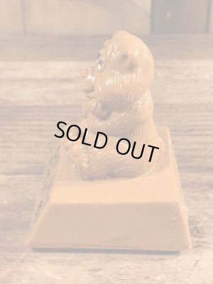 70年代頃のWallace Berrie社製の動物のヴィンテージメッセージドール