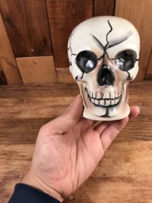 他の写真3: Skull Head Ceramic Coin Bank　スカル　ビンテージ　コインバンク　髑髏　貯金箱　50年代