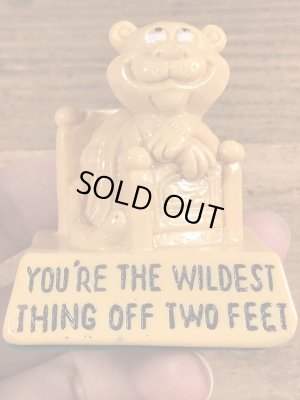 70年代頃の動物のビンテージメッセージドール