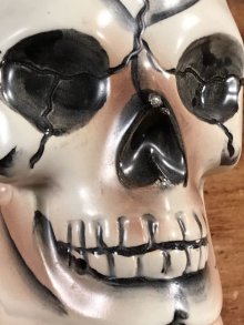 他の写真1: Skull Head Ceramic Coin Bank　スカル　ビンテージ　コインバンク　髑髏　貯金箱　50年代