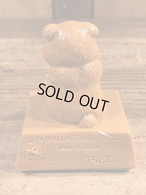 70年代頃のWallace Berrie社製の動物のヴィンテージメッセージドール