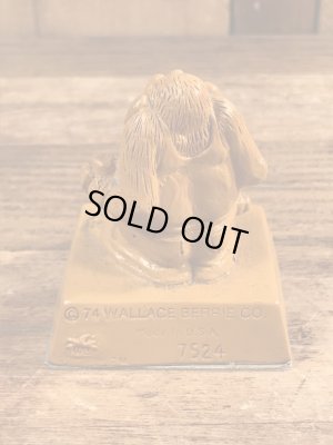 70年代頃のWallace Berrie社製の動物のヴィンテージメッセージドール