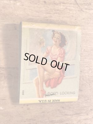 40〜50年代頃のピンナップガールのビンテージマッチブック