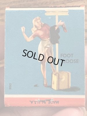 40〜50年代頃のピンナップガールのビンテージマッチブック
