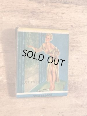 40〜50年代頃のピンナップガールのビンテージマッチブック