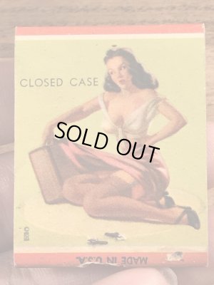 40〜50年代頃のピンナップガールのビンテージマッチブック