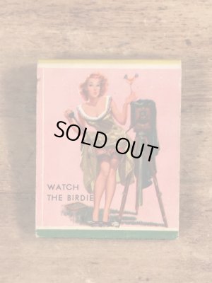 40〜50年代頃のピンナップガールのビンテージマッチブック