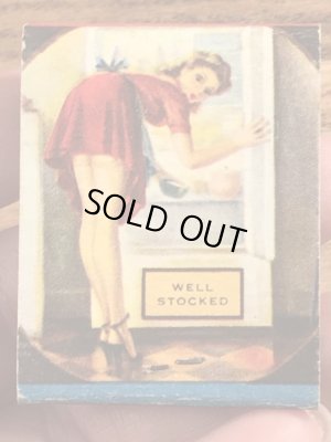 40〜50年代頃のピンナップガールのビンテージマッチブック