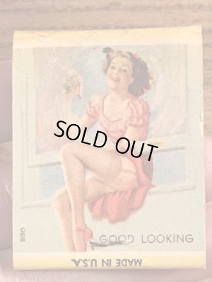 40〜50年代頃のピンナップガールのビンテージマッチブック