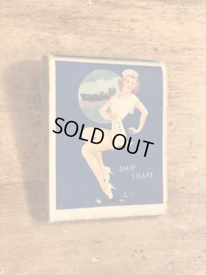 40〜50年代頃のピンナップガールのビンテージマッチブック