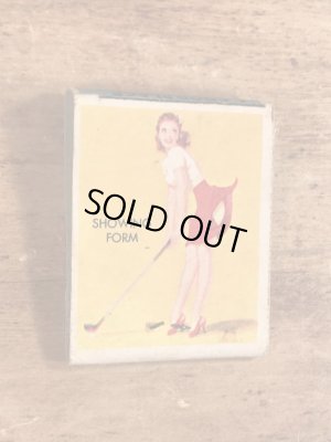 40〜50年代頃のピンナップガールのビンテージマッチブック