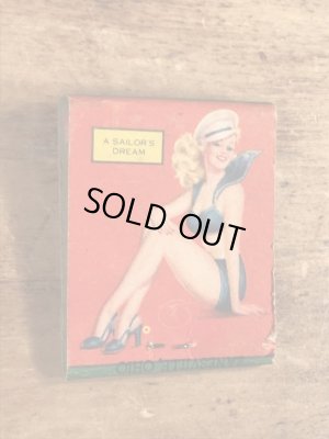 40〜50年代頃のピンナップガールのビンテージマッチブック