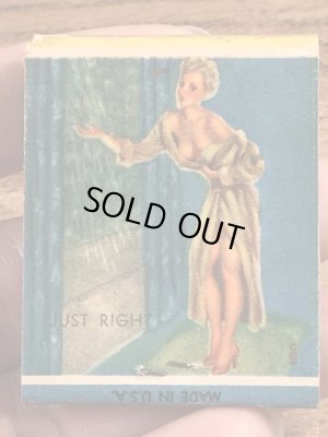 40〜50年代頃のピンナップガールのビンテージマッチブック