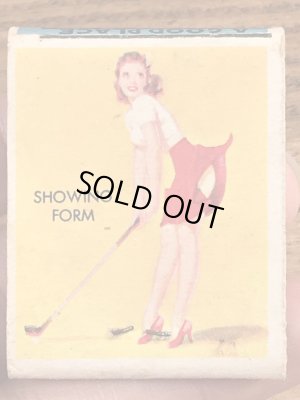 40〜50年代頃のピンナップガールのビンテージマッチブック