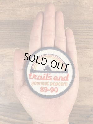80〜90年代頃のTrail's End Gourmet Popcornのビンテージワッペン