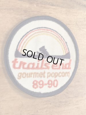 80〜90年代頃のTrail's End Gourmet Popcornのビンテージワッペン