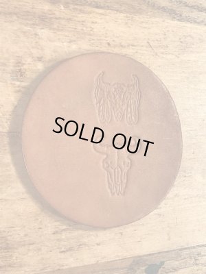 70年代〜頃のバッファロースカルが描かれたビンテージコースター