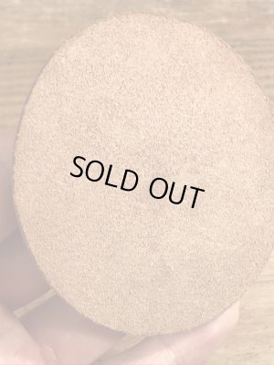 70’s〜頃のレザーのヴィンテージコースター