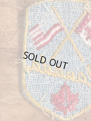 70年代〜頃のカナダと星条旗のヴィンテージのワッペン