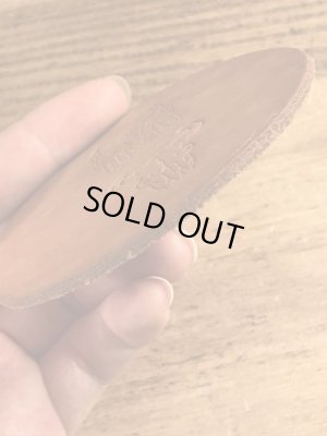 70’s〜頃のレザーのヴィンテージコースター