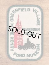Greenfield Village The Henry Ford Museum Patch　ヘンリーフォード博物館　ビンテージ　ワッペン　70年代〜
