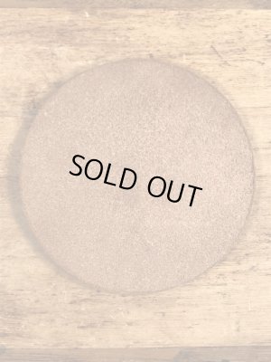 70’s〜頃のレザーのヴィンテージコースター