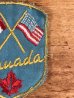 70年代〜頃のカナダと星条旗のヴィンテージのワッペン