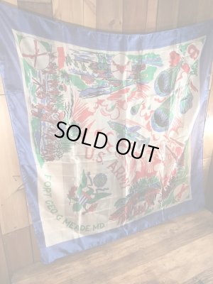 40〜50年代頃のUSアーミーのビンテージスカーフ