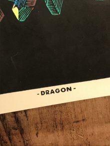 他の写真1: M.C. Escher “Dragon” Blacklight Poster　ドラゴン　ビンテージ　ブラックライトポスター　MCエッシャー　70年代