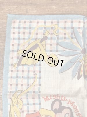 50年代頃のマイティマウスのビンテージのキッズハンカチ