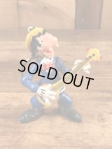 Disney Goofy “Banjo” PVC Figure Keychain　グーフィー　ビンテージ　キーホルダー　PVCフィギュア　80年代