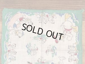 50年代頃のディズニーのドナルドダックのビンテージのキッズハンカチ