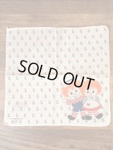 Raggedy Ann & Andy Cotton Kids Handkerchief　ラガディアン＆アンディ　ビンテージ　キッズハンカチ　50年代