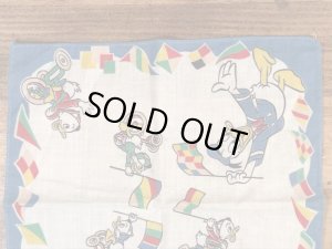 50年代頃のドナルドダックのビンテージキッズハンカチ