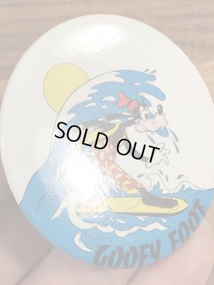 80年代頃のディズニーのグーフィーのビンテージ缶バッジ