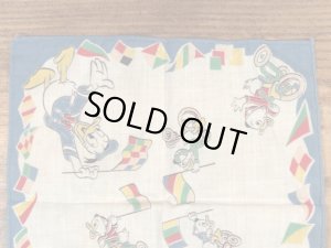 50年代頃のドナルドダックのビンテージキッズハンカチ