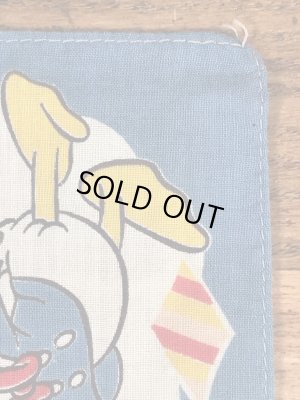 50’sのドナルドダックのヴィンテージの子供用ハンカチ