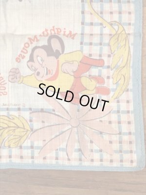 50’sのテリーテューンズのマイティマウスのヴィンテージの子供用ハンカチ