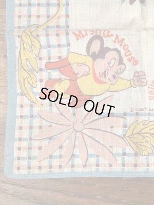 50年代頃のマイティマウスのビンテージのキッズハンカチ