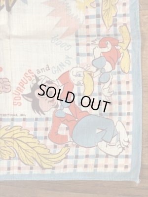 50’sのテリーテューンズのマイティマウスのヴィンテージの子供用ハンカチ