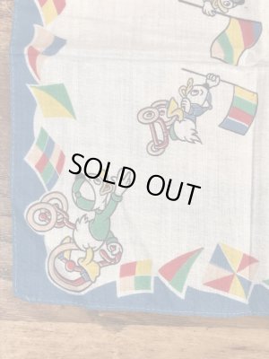 50年代頃のドナルドダックのビンテージキッズハンカチ