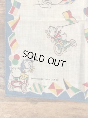 50年代頃のドナルドダックのビンテージキッズハンカチ