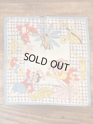 50’sのテリーテューンズのマイティマウスのヴィンテージの子供用ハンカチ