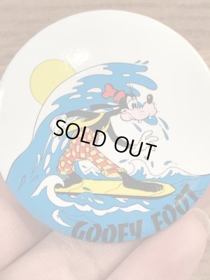 80年代頃のディズニーのグーフィーのビンテージ缶バッジ