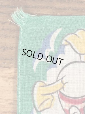 50年代頃のディズニーのドナルドダックのビンテージのキッズハンカチ