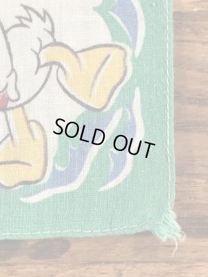 50年代頃のディズニーのドナルドダックのビンテージのキッズハンカチ