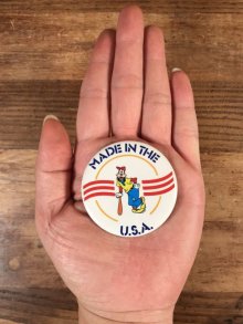 他の写真1: Disney Goofy “Made In The U.S.A.” Pinback　グーフィー　ビンテージ　缶バッジ　缶バッチ　80年代〜