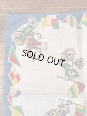 50年代頃のドナルドダックのビンテージキッズハンカチ