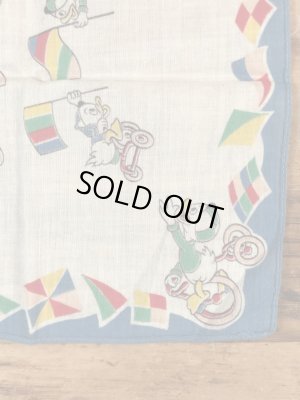 50’sのドナルドダックのヴィンテージの子供用ハンカチ